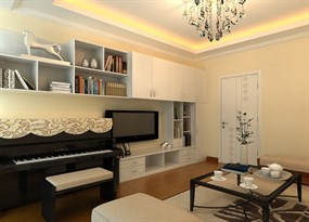 简约电视柜3D模型